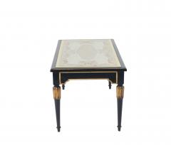 Maison Jansen Mid Century Ebonized Coffee Table with an glomis Top - 890808