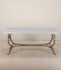Maison Jansen Mid Century French Maison Jansen Marble Top Coffee Table - 4334231
