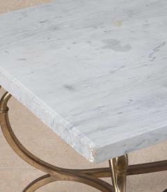 Maison Jansen Mid Century French Maison Jansen Marble Top Coffee Table - 4334235