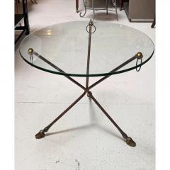 Maison Jansen Mid Century Maison Jansen Hollywood Regency Hoof Foot Side Cocktail Table - 3820641