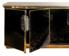 Maison Jansen Mid Century Sideboard by Belgo Chome in the Style of Maison Jansen 1970s - 3054445