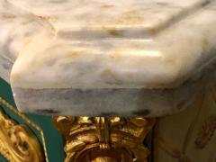 Maison Jansen Paint Decorated Hollywood Regency Marble Top Commodes Manner of M Jansen Pair - 2991788