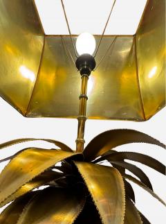 Maison Jansen Pair of Agave lamps by C Techoueyres Ed Maison Jansen France circa 1970 - 3960676