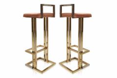 Maison Jansen Pair of Brass Maison Jansen Stools - 264648