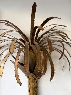 Maison Jansen Pair of Brass Palm Tree Sconces by Maison Jansen France 1970s - 4470656