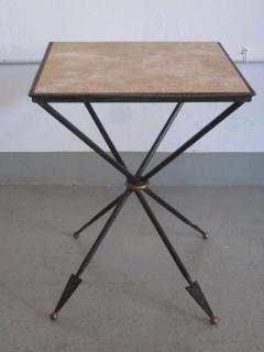 Maison Jansen Pair of French 1940s Style Modern Neoclassical Gueridons Side Tables - 1799679