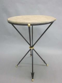 Maison Jansen Pair of French 1940s Style Modern Neoclassical Side Tables - 1799687