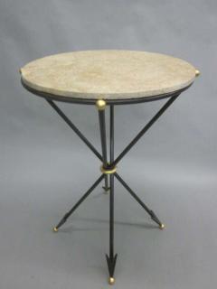 Maison Jansen Pair of French 1940s Style Modern Neoclassical Side Tables - 1799689