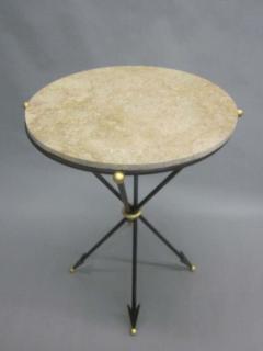 Maison Jansen Pair of French 1940s Style Modern Neoclassical Side Tables - 1799699