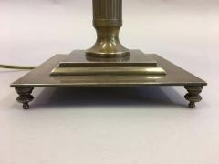 Maison Jansen Pair of French Mid Century Modern Neoclassical Brass Table Lamps Maison Jansen - 1844460