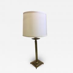 Maison Jansen Pair of French Mid Century Modern Neoclassical Brass Table Lamps Maison Jansen - 1845823