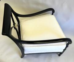 Maison Jansen Pair of French Modern Neoclassical Armchairs Lounge Chairs by Maison Jansen - 4096637