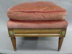 Maison Jansen Pair of French Modern Neoclassical Stools Benches Attributed to Jansen - 1787587