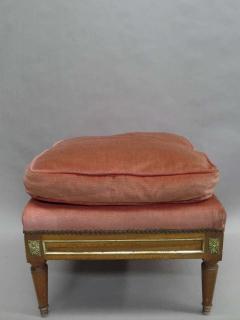 Maison Jansen Pair of French Modern Neoclassical Stools Benches Attributed to Jansen - 1787589