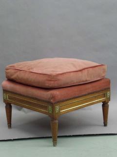 Maison Jansen Pair of French Modern Neoclassical Stools Benches Attributed to Jansen - 1787591