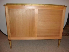 Maison Jansen Pair of Large Russian Neoclassical Style Inverted Front Commodes Chests - 2488834