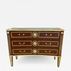 Maison Jansen Pair of Large Russian Neoclassical Style Inverted Front Commodes Chests - 2490486