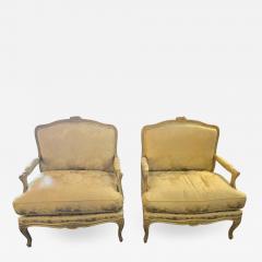 Maison Jansen Pair of Louis XV Style Lounge Chairs by Maison Jansen - 1303478