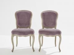 Maison Jansen Pair of Maison Jansen Louis XV neoclassical slipper chairs 1940s - 4042439