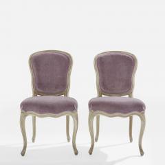 Maison Jansen Pair of Maison Jansen Louis XV neoclassical slipper chairs 1940s - 4044005