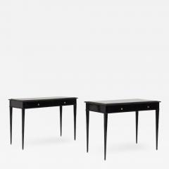 Maison Jansen Pair of Mid Century Desk Console Tables - 2878430