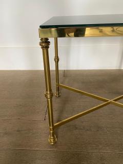 Maison Jansen Pair of Mid Century French Brass Side Tables by Maison Jansen - 3226109
