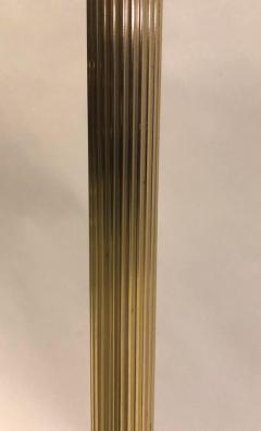 Maison Jansen Pair of Mid Century Modern Neoclassical Brass Floor Lamps by Maison Jansen - 2374931