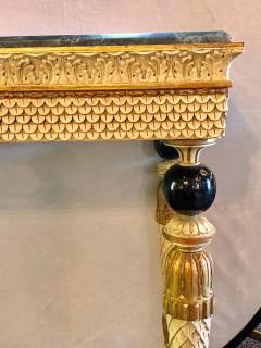 Maison Jansen Pair of Neoclassical Style Marble Top Consoles Attributed to Maison Jansen - 1270127
