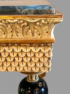 Maison Jansen Pair of Neoclassical Style Marble Top Consoles Attributed to Maison Jansen - 2973890