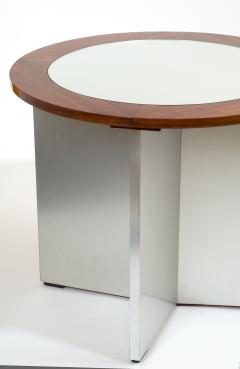 Maison Jansen Pair of Rare Modernist Side Tables by Jansen 1970s - 363402