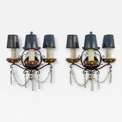 Maison Jansen Pair of a Classical Maison Jansen Style Wall Sconces - 3344682