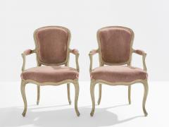 Maison Jansen Pair of stamped Maison Jansen Louis XV neoclassical armchairs 1940s - 4042429