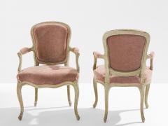 Maison Jansen Pair of stamped Maison Jansen Louis XV neoclassical armchairs 1940s - 4042431