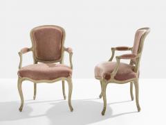 Maison Jansen Pair of stamped Maison Jansen Louis XV neoclassical armchairs 1940s - 4042438