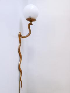 Maison Jansen Rare Decorative Cast Brass Cobra Sconce or Wall Lamp by Maison Jansen 1950s - 3991101