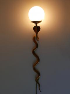 Maison Jansen Rare Decorative Cast Brass Cobra Sconce or Wall Lamp by Maison Jansen 1950s - 3991106