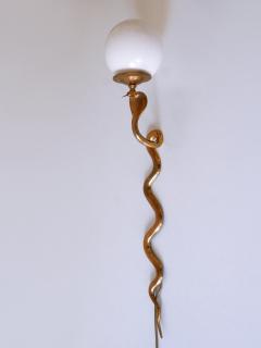 Maison Jansen Rare Decorative Cast Brass Cobra Sconce or Wall Lamp by Maison Jansen 1950s - 3991108