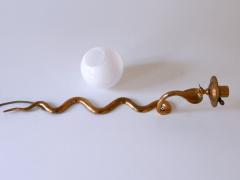 Maison Jansen Rare Decorative Cast Brass Cobra Sconce or Wall Lamp by Maison Jansen 1950s - 3991111