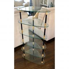 Maison Jansen Rare Maison Jansen Black Gold Etagere Whatnot Table - 1668094