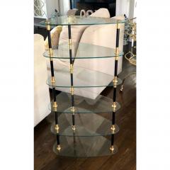 Maison Jansen Rare Maison Jansen Black Gold Etagere Whatnot Table - 1668095