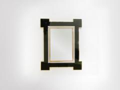 Maison Jansen Rare mirror by Alain Delon for Maison Jansen Lacquer and brass 1975 - 1328272