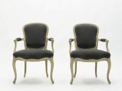 Maison Jansen Rare pair of stamped Maison Jansen Louis XV neoclassical armchairs 1940s - 1685233