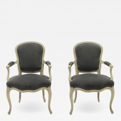 Maison Jansen Rare pair of stamped Maison Jansen Louis XV neoclassical armchairs 1940s - 1686601