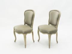 Maison Jansen Rare pair of stamped Maison Jansen Louis XV neoclassical chairs 1940s - 1682663