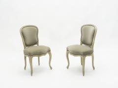 Maison Jansen Rare pair of stamped Maison Jansen Louis XV neoclassical chairs 1940s - 1682675