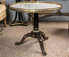 Maison Jansen Russian Neoclassical Style Ebonized Centre Marble Top Table by Maison Jansen - 2943283