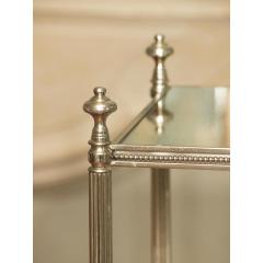 Maison Jansen SALE 40 OFF PAIR OF MAISON JANSEN SILVERED END TABLES WITH MIRRORED SHELVES - 792265