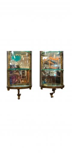 Maison Jansen SUPERB RARE PARISIAN ART DECO BRONZE GLASS CURIO CABINETS BY MAISON JANSEN - 4694371