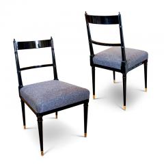 Maison Jansen Set of four lacquered Neoclassical side chairs by Maison Jansen - 1166870