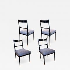 Maison Jansen Set of four lacquered Neoclassical side chairs by Maison Jansen - 1167681